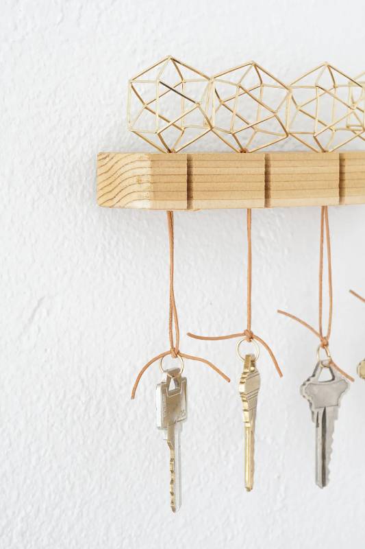 DIY modern key holder