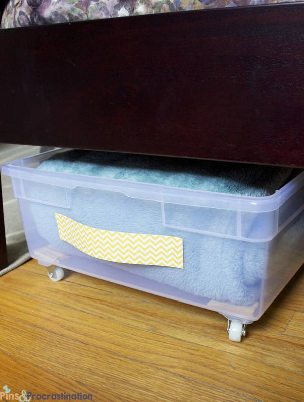 DIY plastic underbed drawers