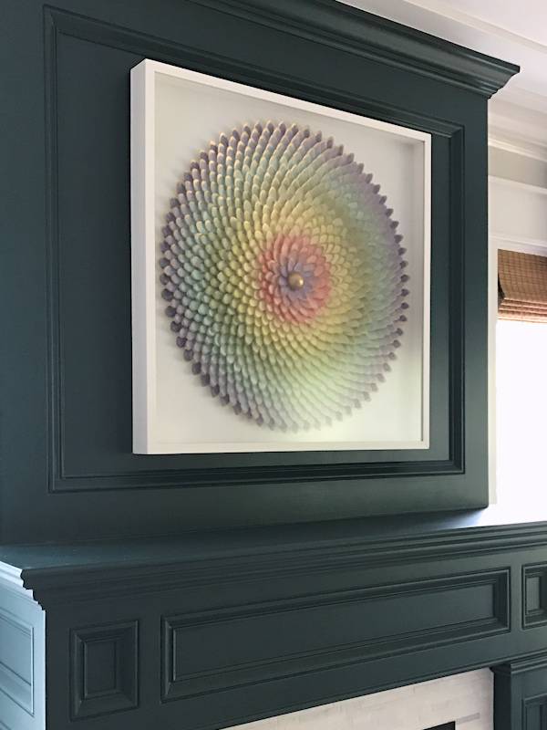 DIY shadow box frame for large artwork