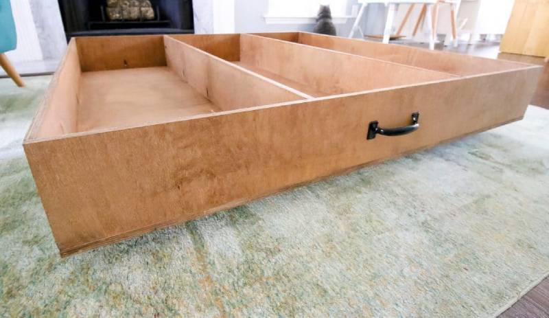 DIY under bed rolling storage