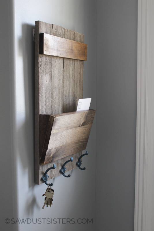 DIY wall key holder