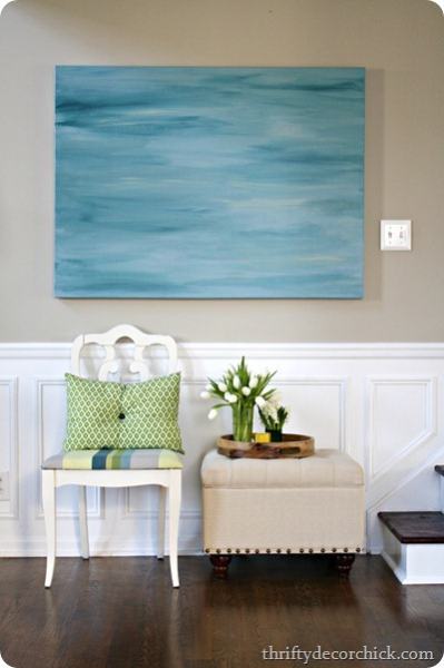 EASY DIY FRAME FOR CANVAS ARTWORK