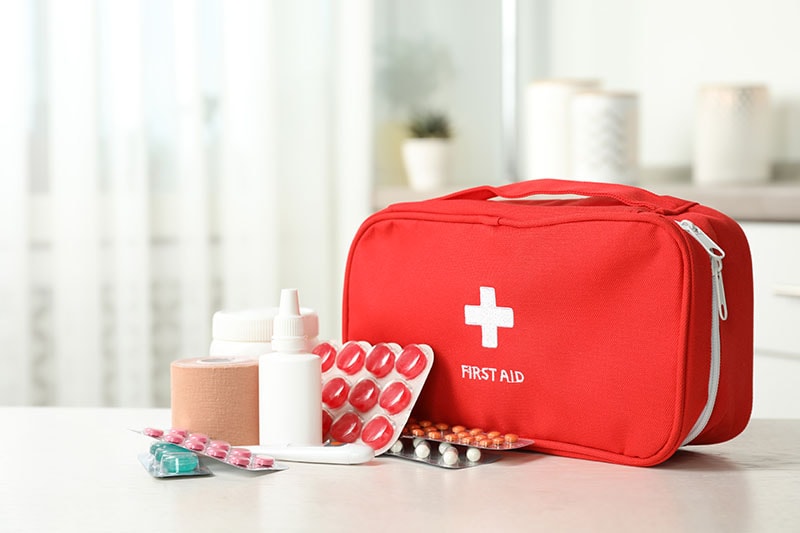 First aid kit or emergency kit