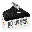 House Day Black Velvet Hangers