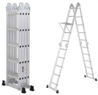 LUISLADDERS 18.5FT Folding Ladder
