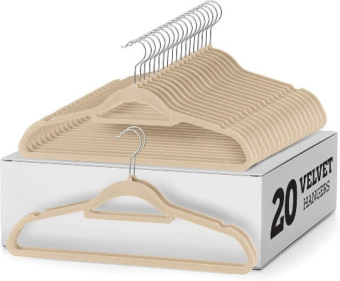 Premium Velvet Hangers with Tie Bar