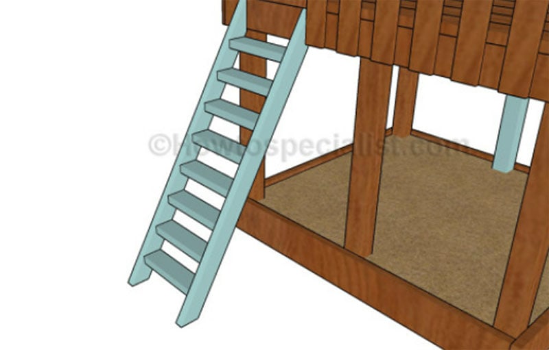 Straightforward DIY Ladder for Trampoline and Playset