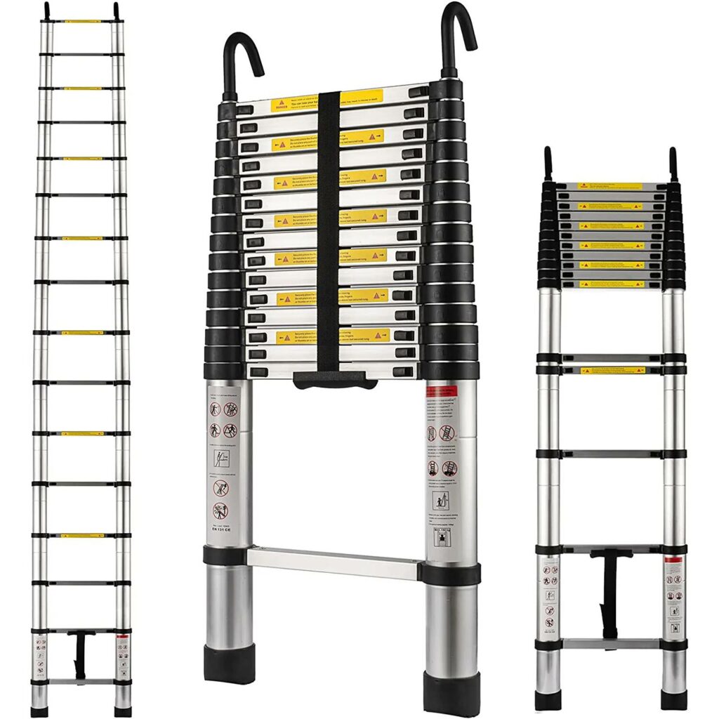 TOPDEEP Telescoping Extension Ladder 15.5 FT
