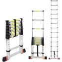 Varbucamp Aluminum Telescoping Ladder 12.5 FT