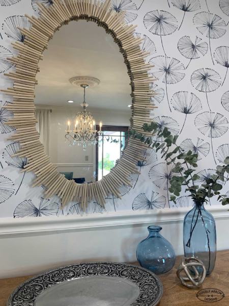 Wood Dowel Mirror Frame- DIY