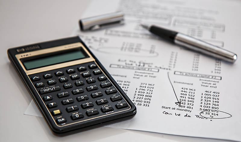 calculator and computations on a paper