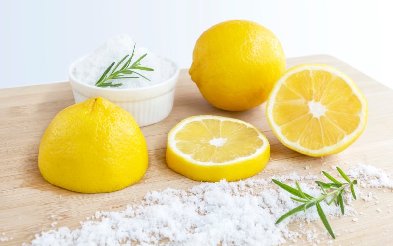 lemon and salt