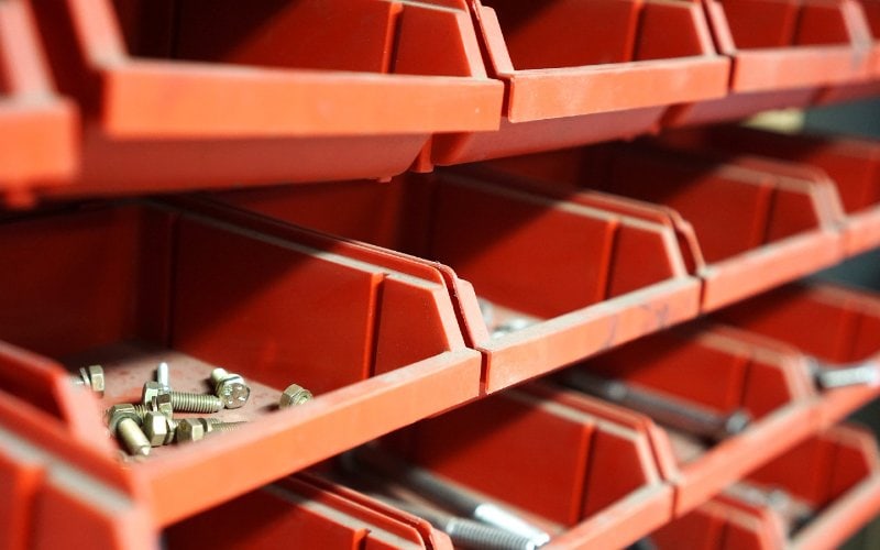 orange storage for workshop