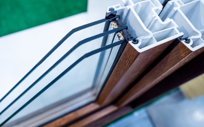 profile of pvc double glazed window