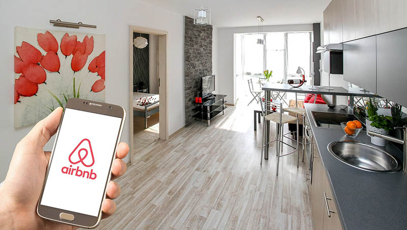 room booked via Airbnb