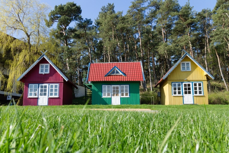 three tiny houses