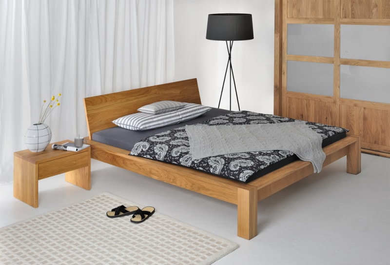 wooden bed frame