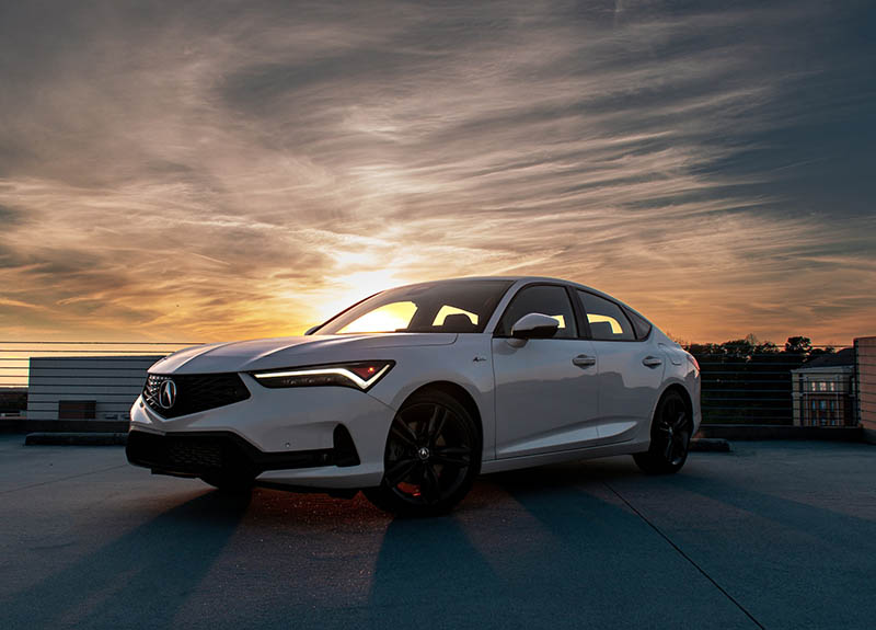 Acura ILX during sunset