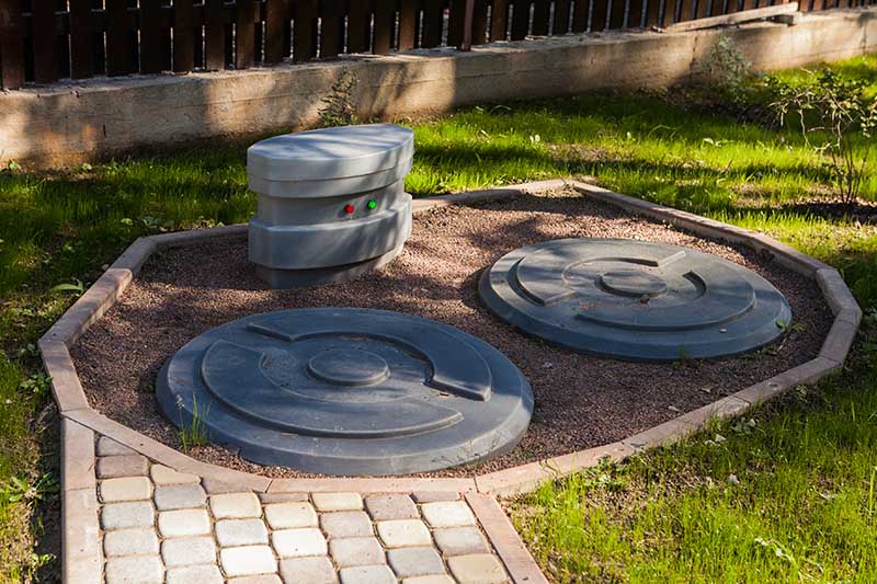 Big plastic septic tanks system