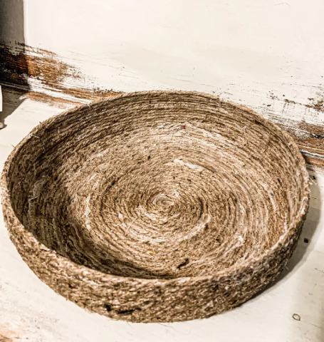 DIY JUTE-ROPE BASKET STEP BY STEP INSTRUCTIONS
