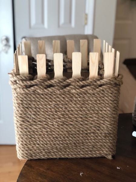 DIY Jute Storage Box