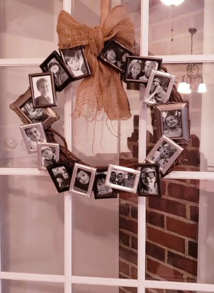 DIY Picture Frame Wreath