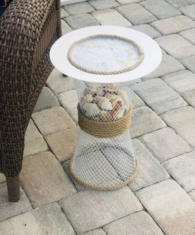 DIY dollar store side table