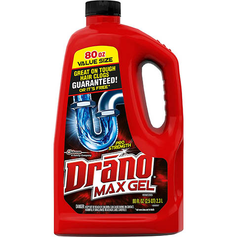 Drano Max Gel Drain Clog Remover and Cleaner for Shower or Sink Drains