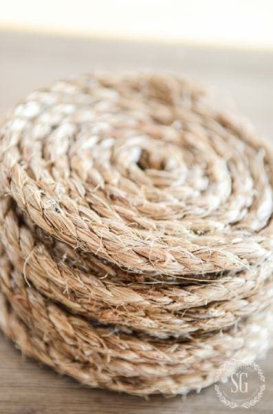 EASY PEASY JUTE COASTER DIY
