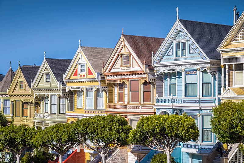 Famous Painted Ladies San Francisco California