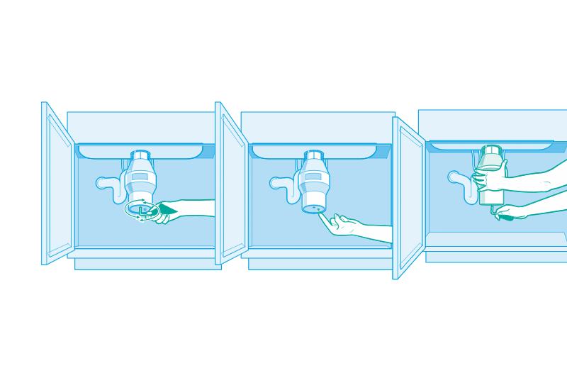 Fixing and resetting a garbage disposal