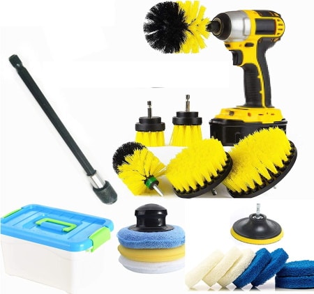 HUAWELL 20 Piece Drill Brush and Scrub