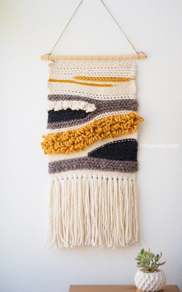 How to Make Your Own Woven Crochet Wall Hanging