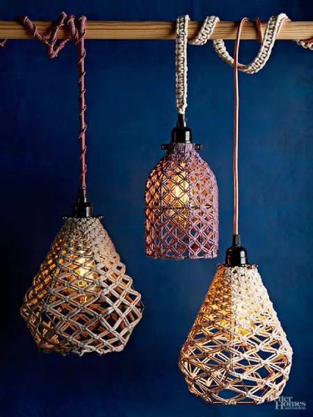 How to Make a Macrame Pendant Light