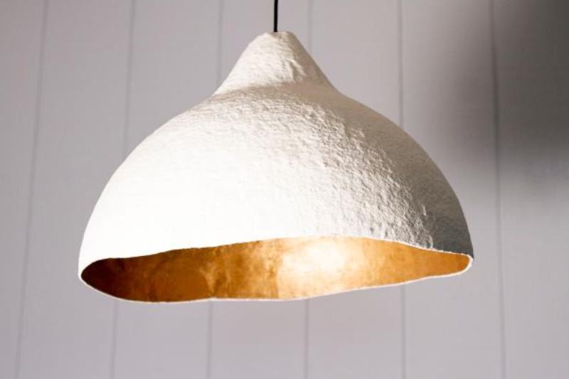 How to Make a Paper Mache Pendant Light