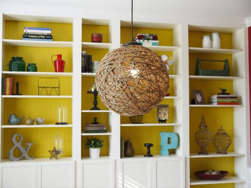 How to make a twine wrapped light fixture