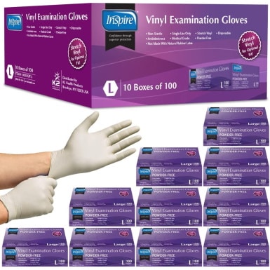 Inspire Stretch Vinyl Exam Gloves