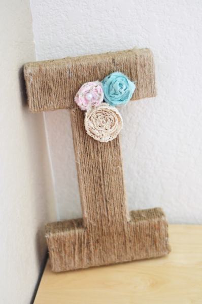 JUTE MONOGRAM LETTER