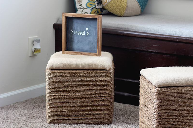 JUTE ROPE FOOTSTOOL MAKEOVER