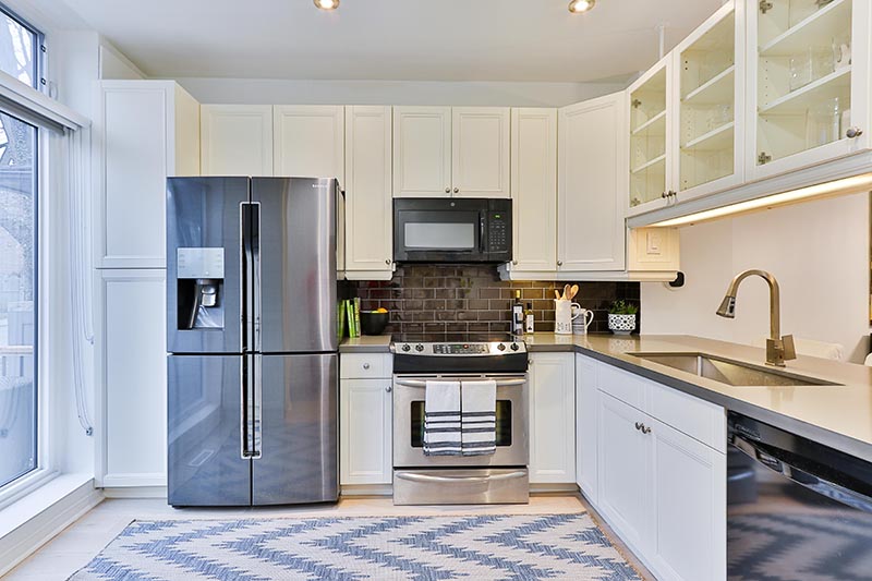 Kitchen with modern appliances