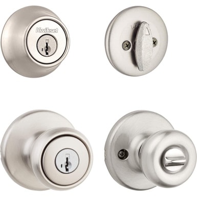 Kwikset Satin Nickel Tylo Entry Combo Set