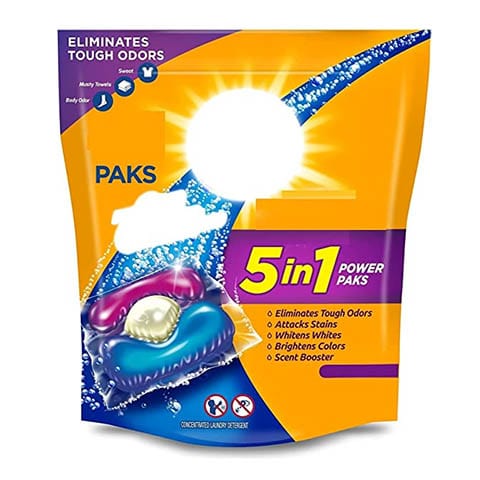 Laundry Detergent - ARM & HAMMER Plus OxiClean with Odor Blasters 5-in-1 Liquid Laundry Detergent Power Paks