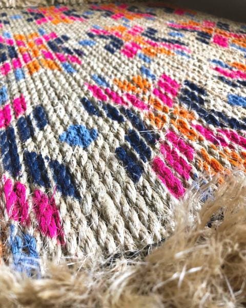 MAKE YOUR OWN LARGE BOHO JUTE RUG