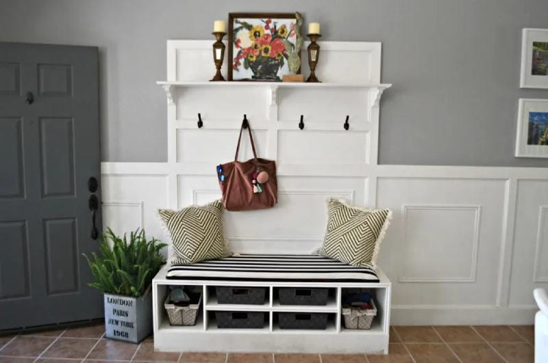 My Favorite Home Project _ Our DIY Modern Farmhouse Hall Tree