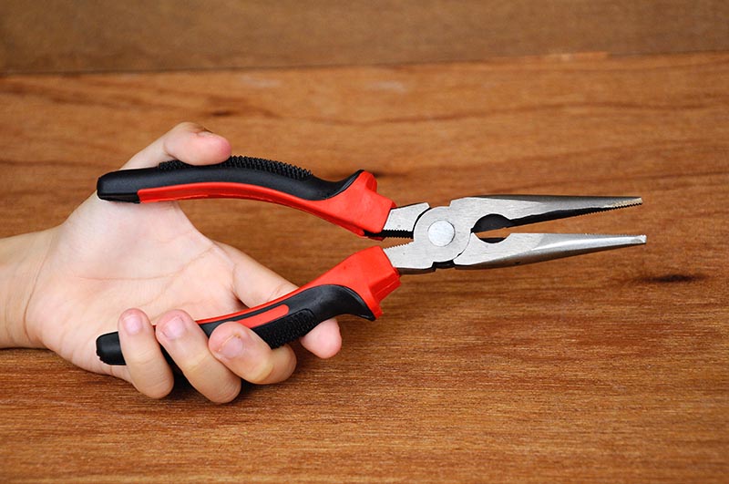 Nose Pliers also known as pointy nose pliers or long nose pliers