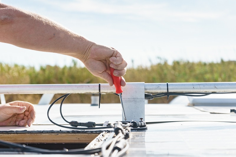 RV Installing Solar Panel Wiring