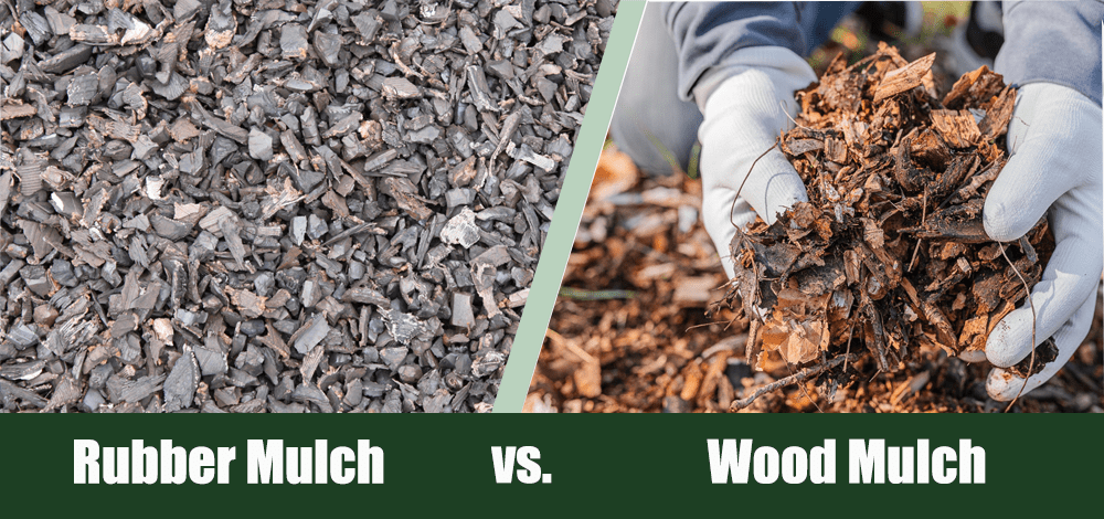 Rubber Mulch vs Wood Mulch