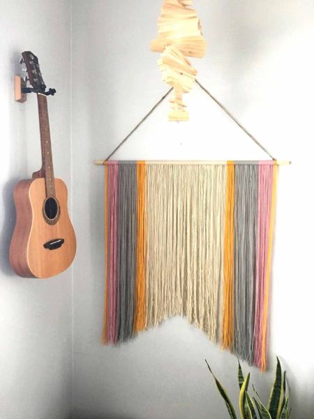 Simple DIY Yarn Wall Hanging for $10 (or Less!)