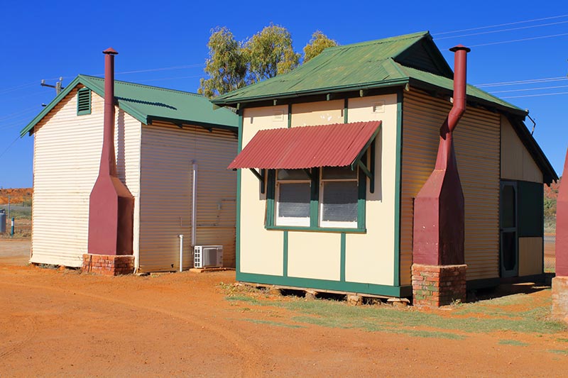Tiny Federation architectural styled cottage constructed with corrugated iron