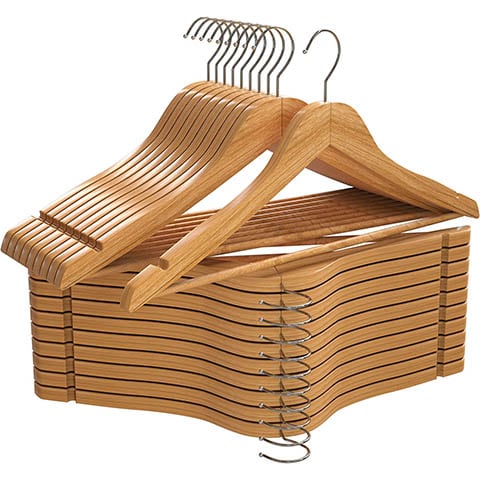 Utopia Home Premium Wooden Hangers